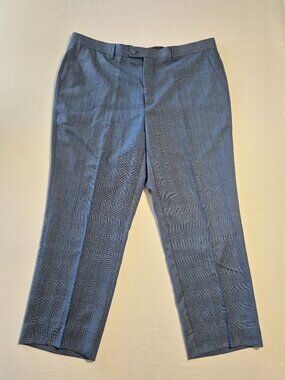 NWT Alberto Cardinali Suit Pants Men's 42W 48R Blue Slim Fit Dress Trousers $398